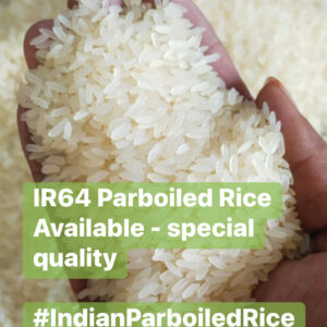 IR-64/ 36 Raw Rice 5% Broken (Mundra) in a black bowl