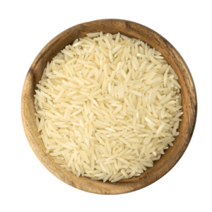 Sharbati Steam Rice in a bowl