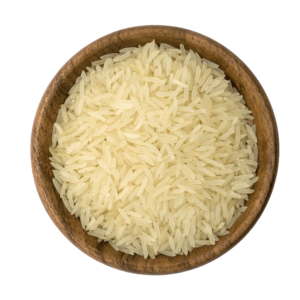 Sharbati White/ Creamy Sella Rice in a bowl