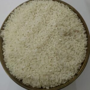 Vishnu Bhog Raw Rice in a black bowl